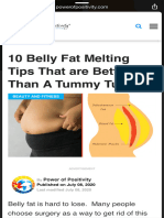 10 Belly Fat Melting Tips That Are Better Than A Tummy Tuck 5 Min. Read