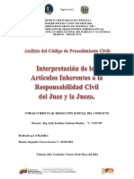 Analisis del CPC Responsabilidad Civil de los Jueces