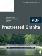 Prestressed Granite Pedestrian Bridges by Kusser Graniteworks USA