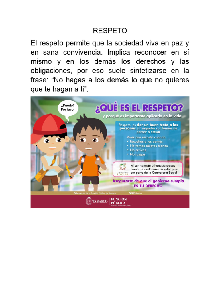 Respeto Tolerancia Y Empatía Pdf