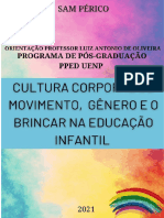 E-book Cultura Corporal de Movimento, Gênero e o Brincar na Educação Infantil