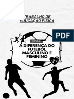 Capa de Livro Educação Física Branco Azul e Preto