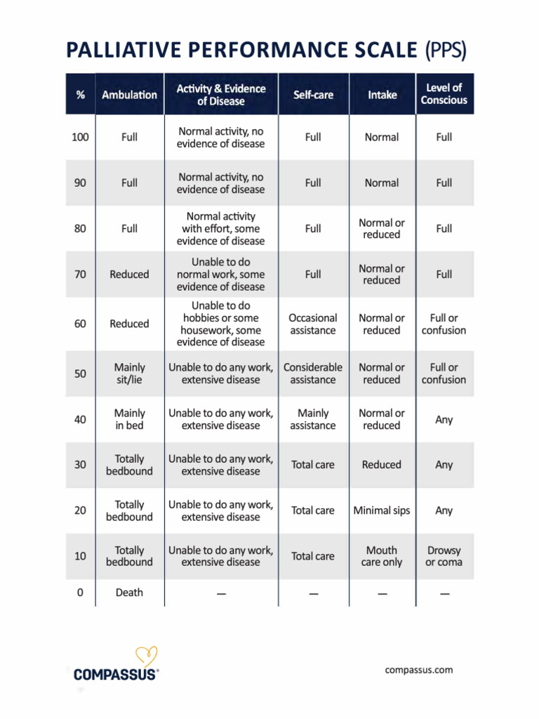 Palliative Performance Scale | PDF