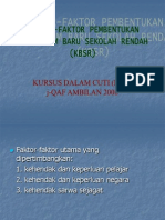 KURIKULUM BARU SEKOLAH RENDAH