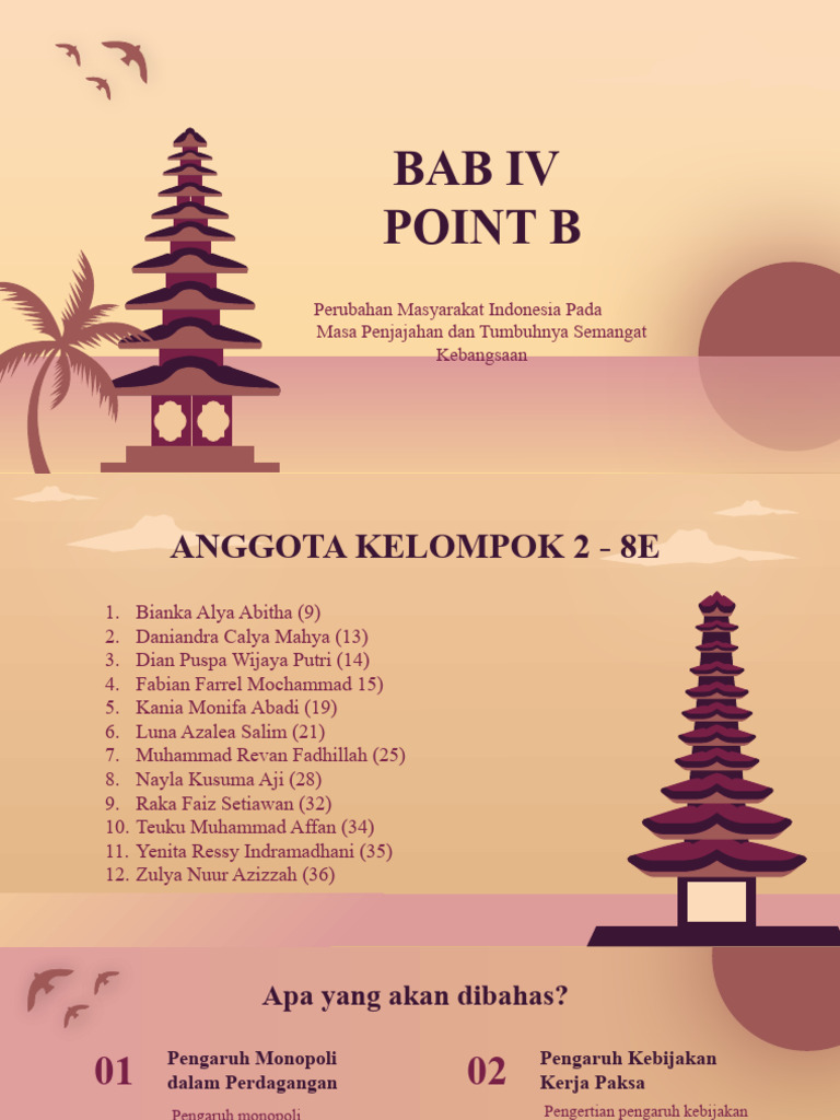 Bab IV Point B Kel 2 8e | PDF | Sejarah