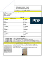 Planejamento 1º Ano 4 A 15 de Março