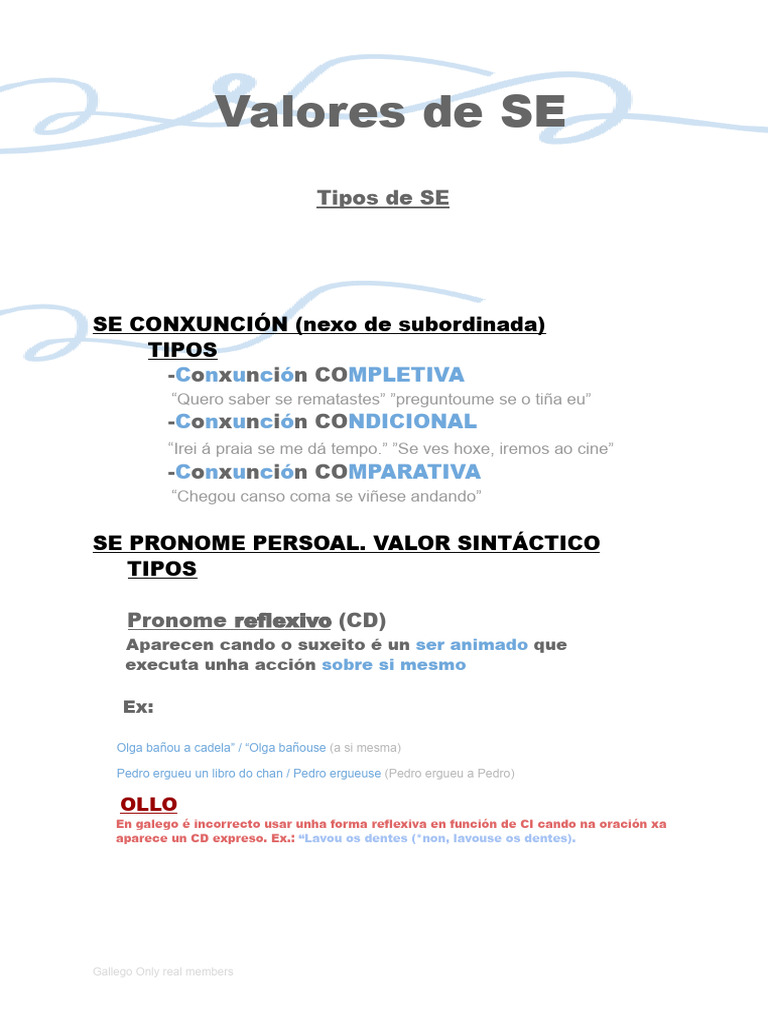 Gallego only members PDF