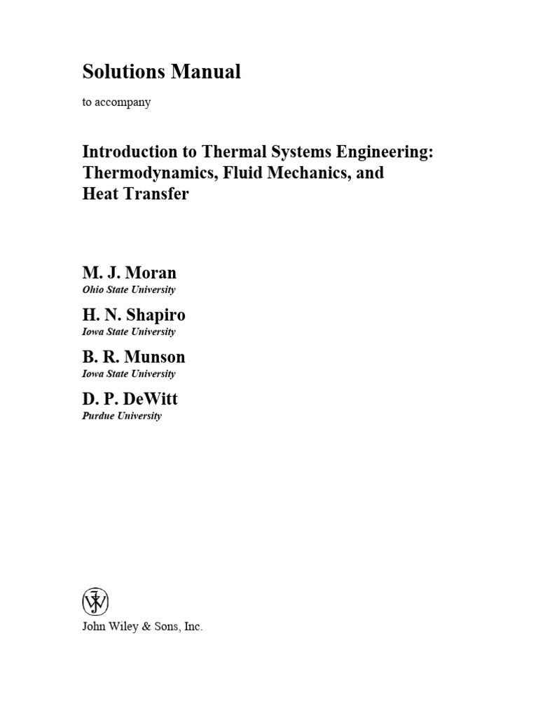 Vdocument - in Solucionario Engenharia de Sistemas Termicos | PDF ...