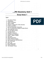 CAPE Chemistry Unit 1 Study Notes 1
