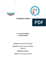 Sociedad y Cultura: Alumno: Janel América Chávez Docente: Ivonne Aracely Santillan