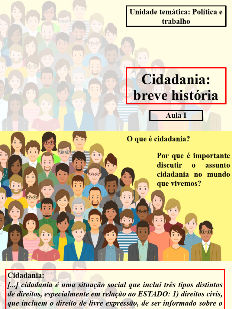 Evolução da Cidadania na História | PDF | Feudalismo | Cidadania