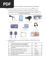 Worksheet N°1 Unit 1 - Information and Communication Technologies