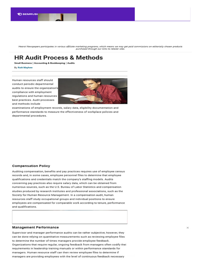 How To Conduct A Personnel - HR Audit | PDF | Employment | Human Resources