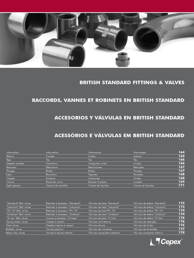 Cepex - Accesorios PVC Presión - Catálogo British | PDF