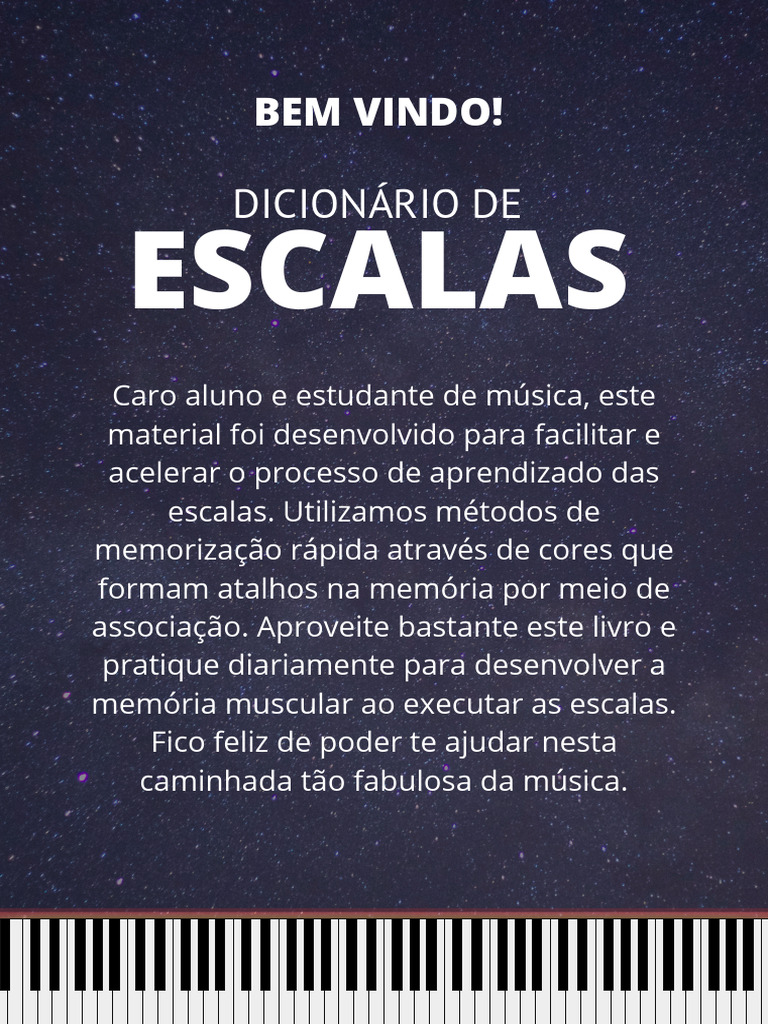 Dicionário de Escalas Maiores e Menores | PDF | Escala menor | Melodia