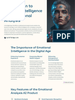 Introduction To Artificial Intelligence and Emotional Analysis