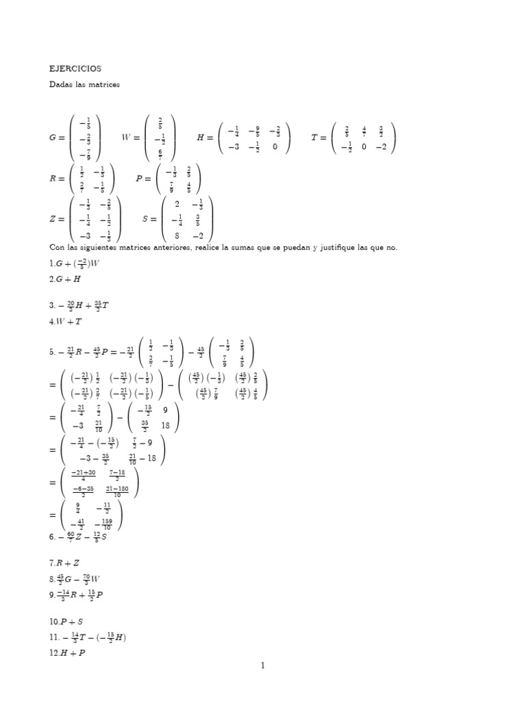 Producto Entre Matrices | PDF | Teoría de la matriz