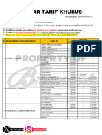 Tarif Khusus