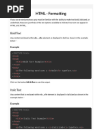 7-HTML - Formatting