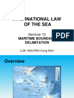 Seminar 10 - Maritime BOundary Delimitation Uel - International Law of the Sea(1)