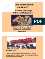 The Phil ODA Crisis 2007 by UP Professor Eduardo Tadem