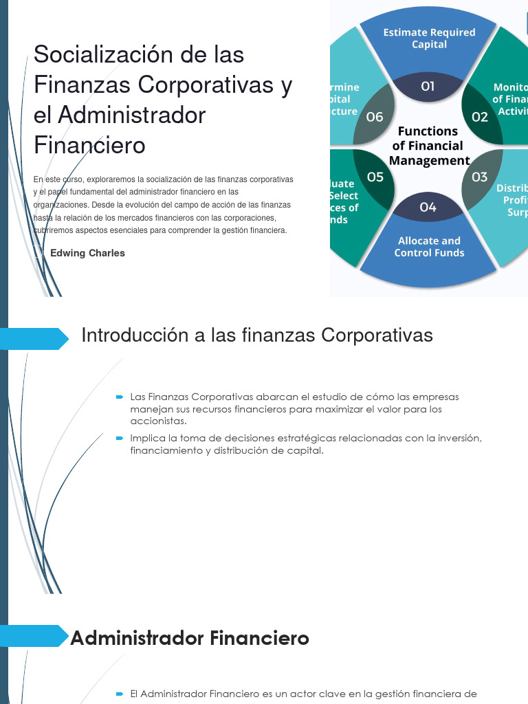 Finanzas Corporativas y Rol del Administrador | PDF | Business ...