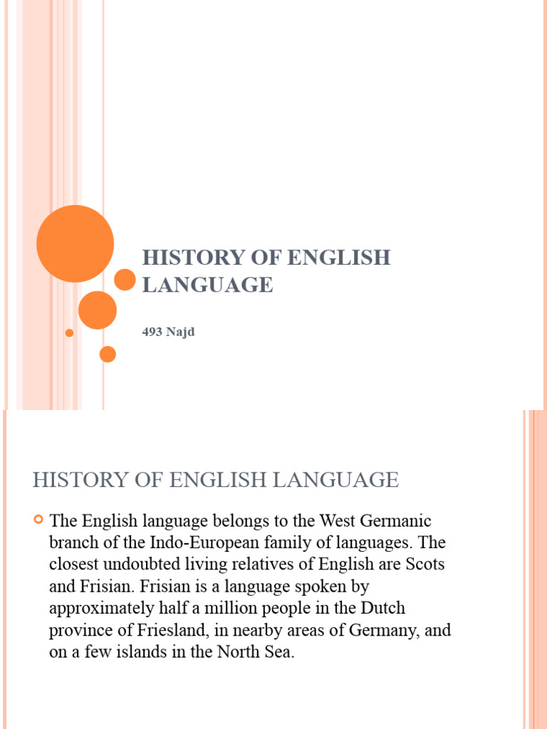 History of English Language | PDF | English Language | Vikings