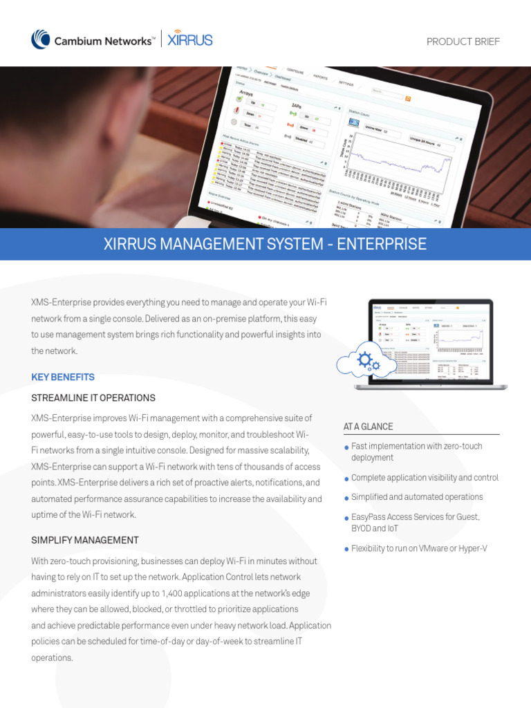 Xirrus Management System Overview | PDF | Wi Fi | Internet Of Things