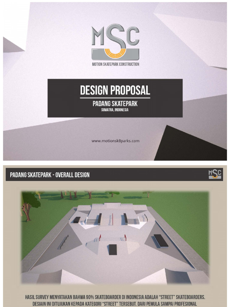 Padang Skatepark Design-Dikonversi | PDF