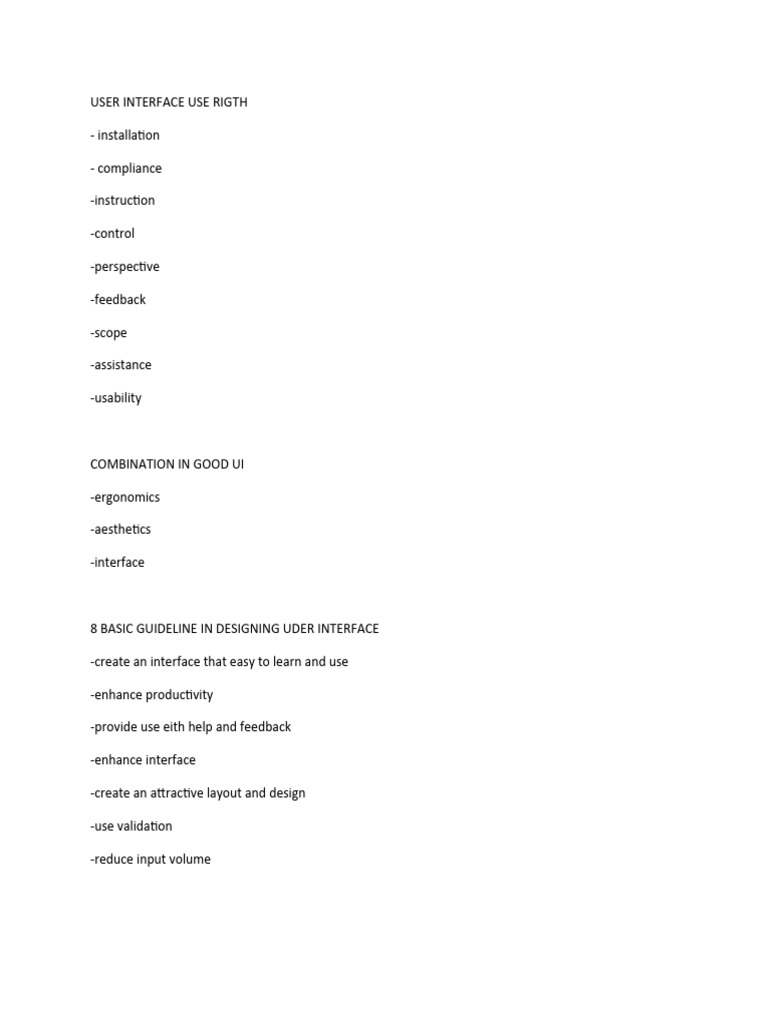 User Interface Design Guidelines and Code | PDF | Inheritance (Object ...