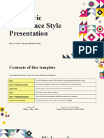Geometric Conference Style Presentation by Slidesgo