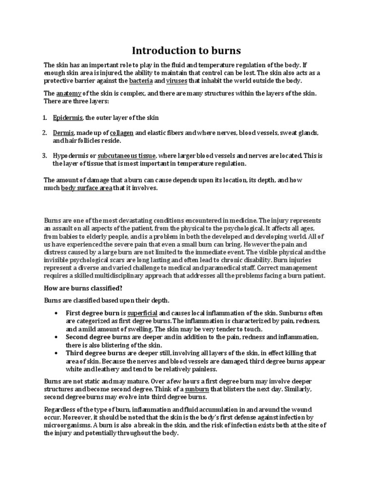 Unfolding case study burns picture