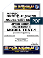 MODEL TEST-01 (Group II_Mains) (Paper-I) 
