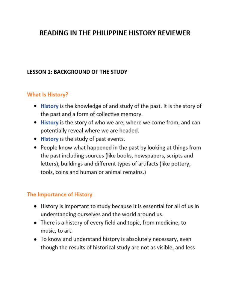 READINGS IN PHILIPPINE HISTORY REVIEWER 1ST YEAR COLLEGE PDF FREE visual data 5