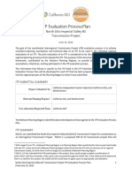 ITP Evaluation Process Plan: North Gila-Imperial Valley #2 Transmission Project