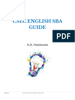Hardware's  English SBA Guide 2018 
