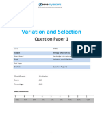 18 Variation and Selection Topic Booklet 1 CIE IGCSE Biology