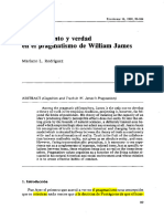 Conicimiento y Verdad en El Pragmatismo de William James