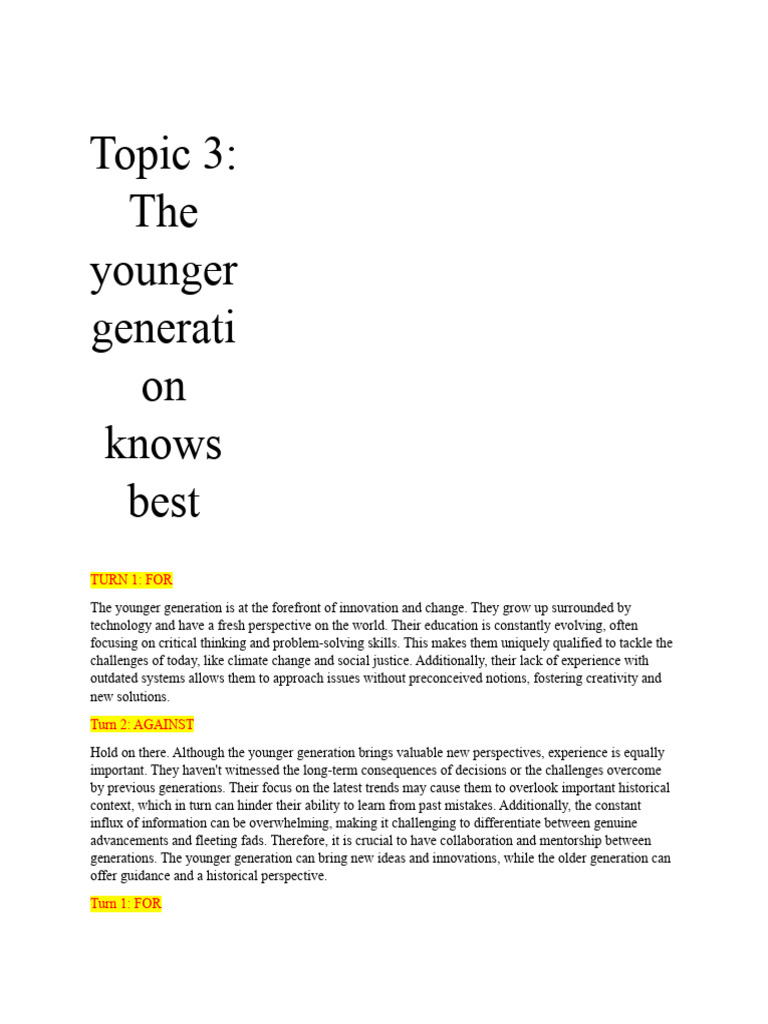 Topic 3 Pdf Experience Critical Thinking