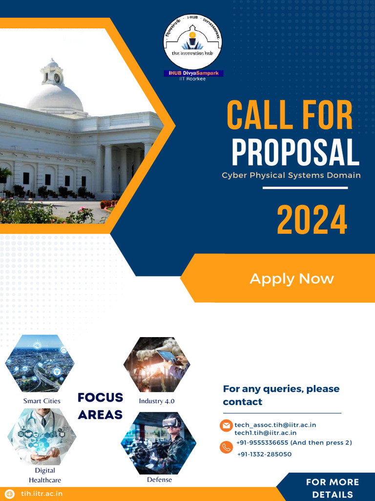Call For Proposal - Ihub Divyasamapark-IIT Roorkee | PDF | Evaluation ...