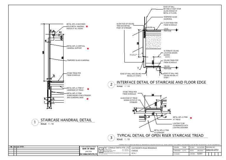 6.reference Construction DWG - SD02 SC DT01 | PDF | Stairs ...