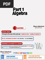 Secondary One - Second Term - Algebra Final Revision