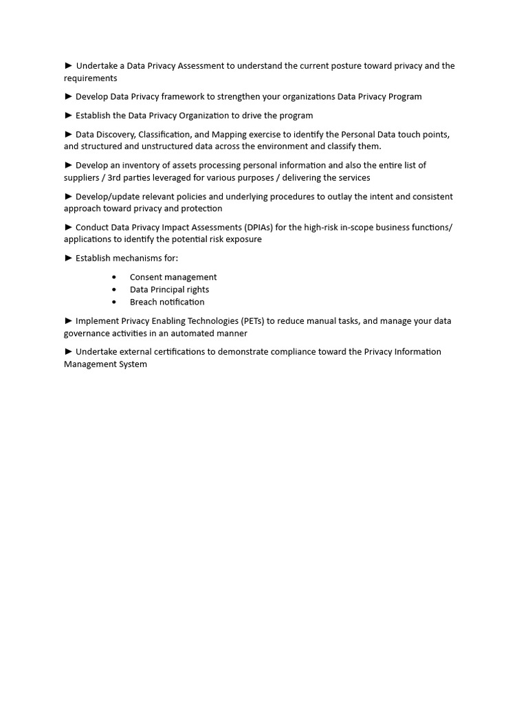 Data Privacy Program Framework Guide | PDF | Career & Growth