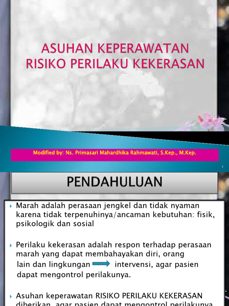 Asuhan Keperawatan Resiko Perilaku Kekerasan Pdf