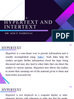 LESSON 1 HYPERTEX AND INTERTEXT