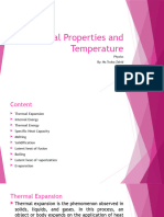JC Thermal Properties and Temperature