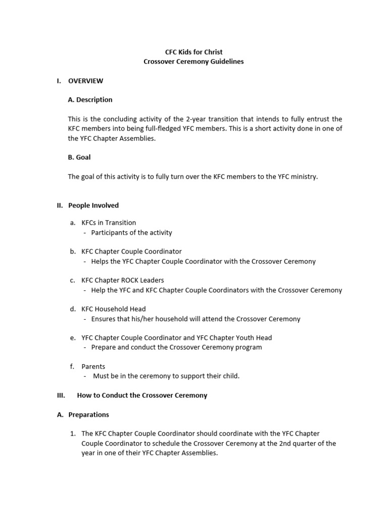Crosover ceremony guidelines 2021 without edits pdf