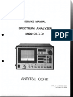 Anritsu MS610B J J1 Spectrum Analyzer Service Manual