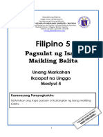 FILIPINO 5 - Q1 - Mod4