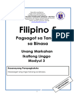 FILIPINO 5 - Q1 - Mod3